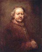 REMBRANDT Harmenszoon van Rijn Self-Portrait at the Age of 63,1669 oil painting artist